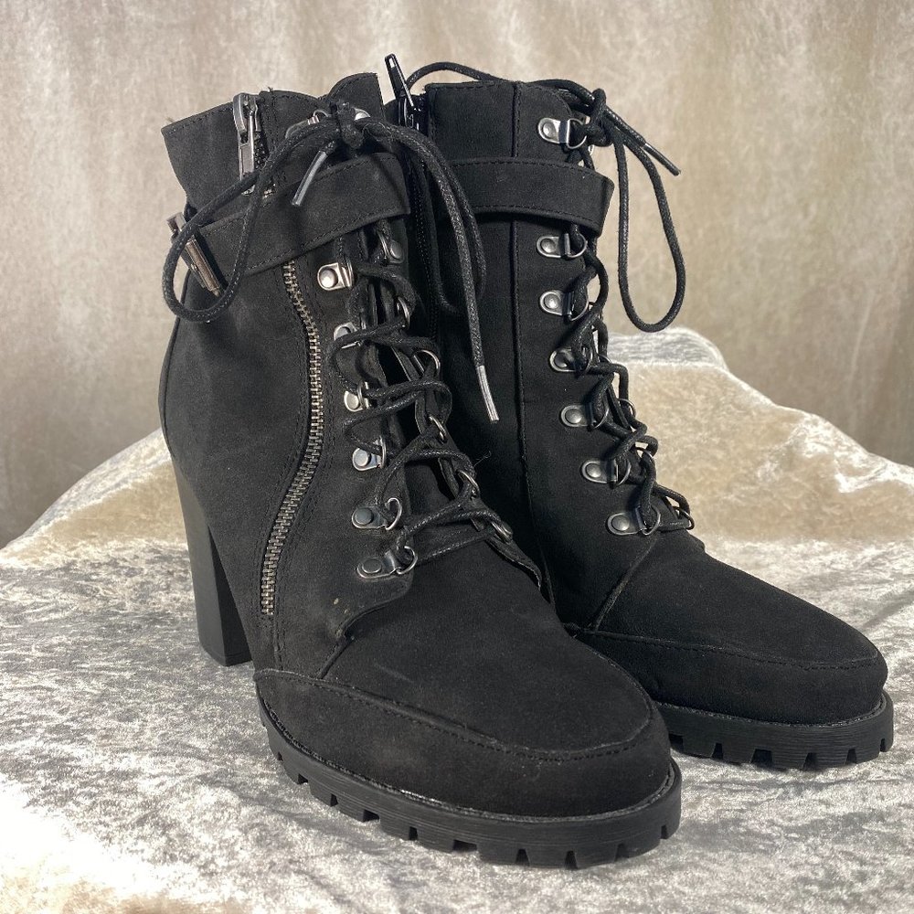 Heeled Combat Boots